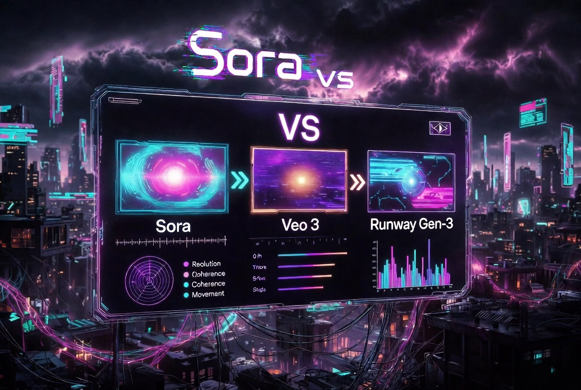 Sora vs Veo 3 vs Runway