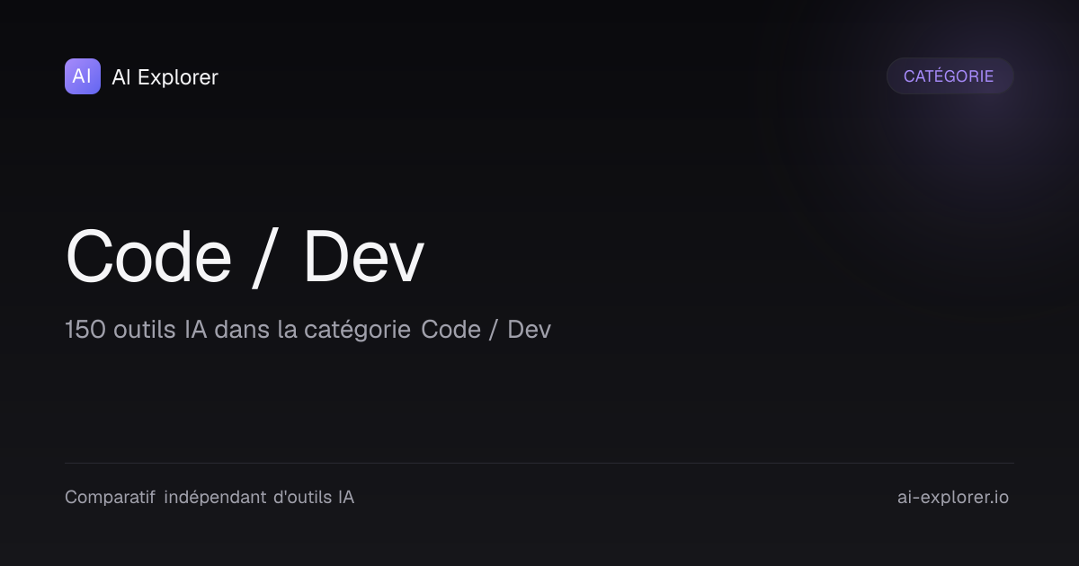Code / Dev - Meilleurs outils IA | AI Explorer