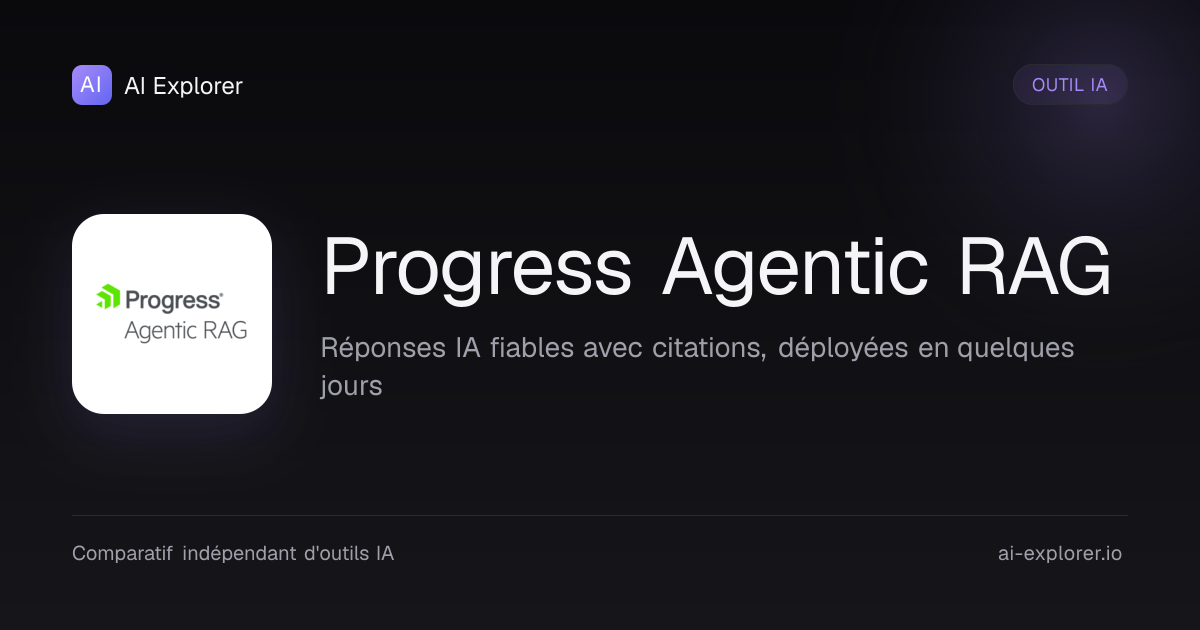 Progress Agentic RAG - Avis, Prix et Alternatives