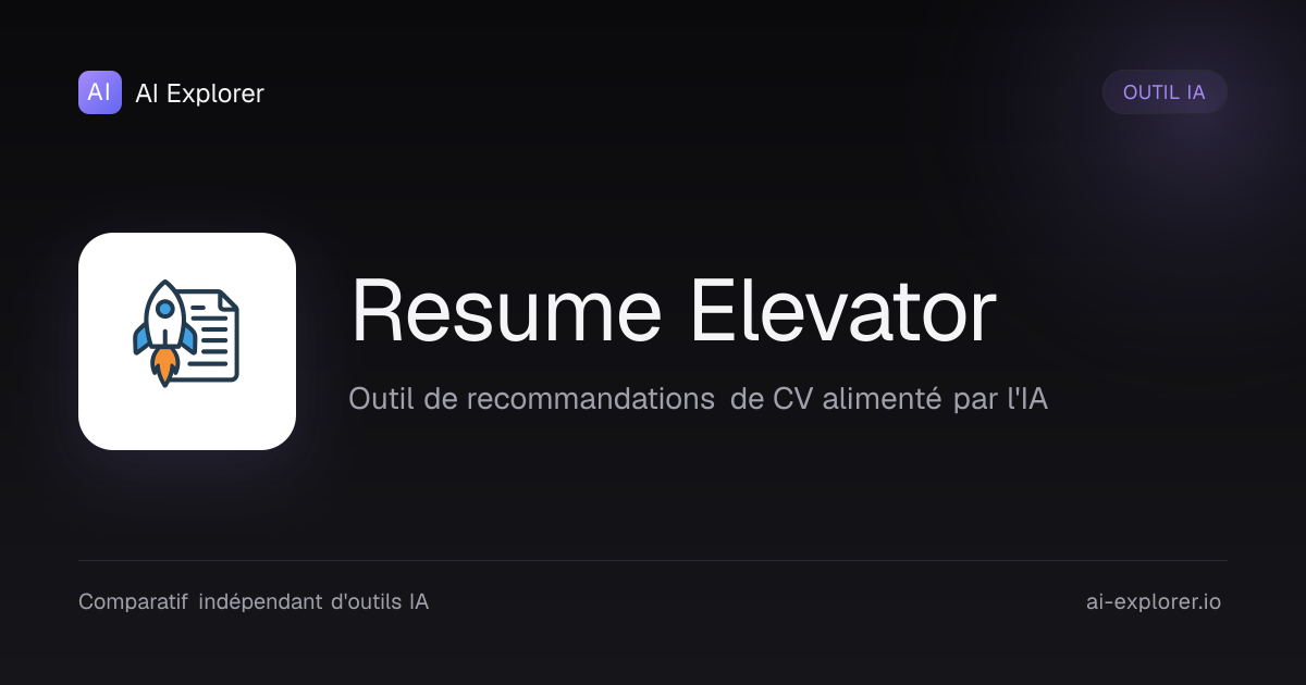 Resume Elevator - Avis, Prix et Alternatives